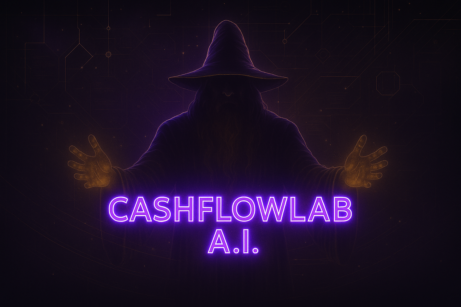 CashFlowLab — wizard cu înghețată tech
